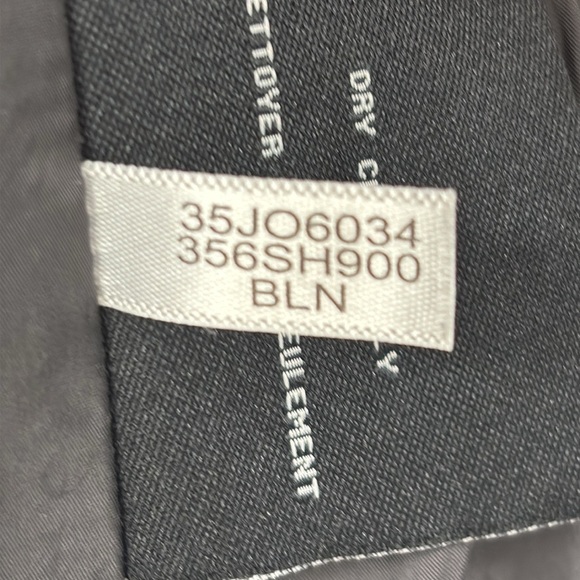 Cole Haan Signature wool blend Navy/Blue boucle Pea Coat oversized collar sze 14 - Picture 10 of 12